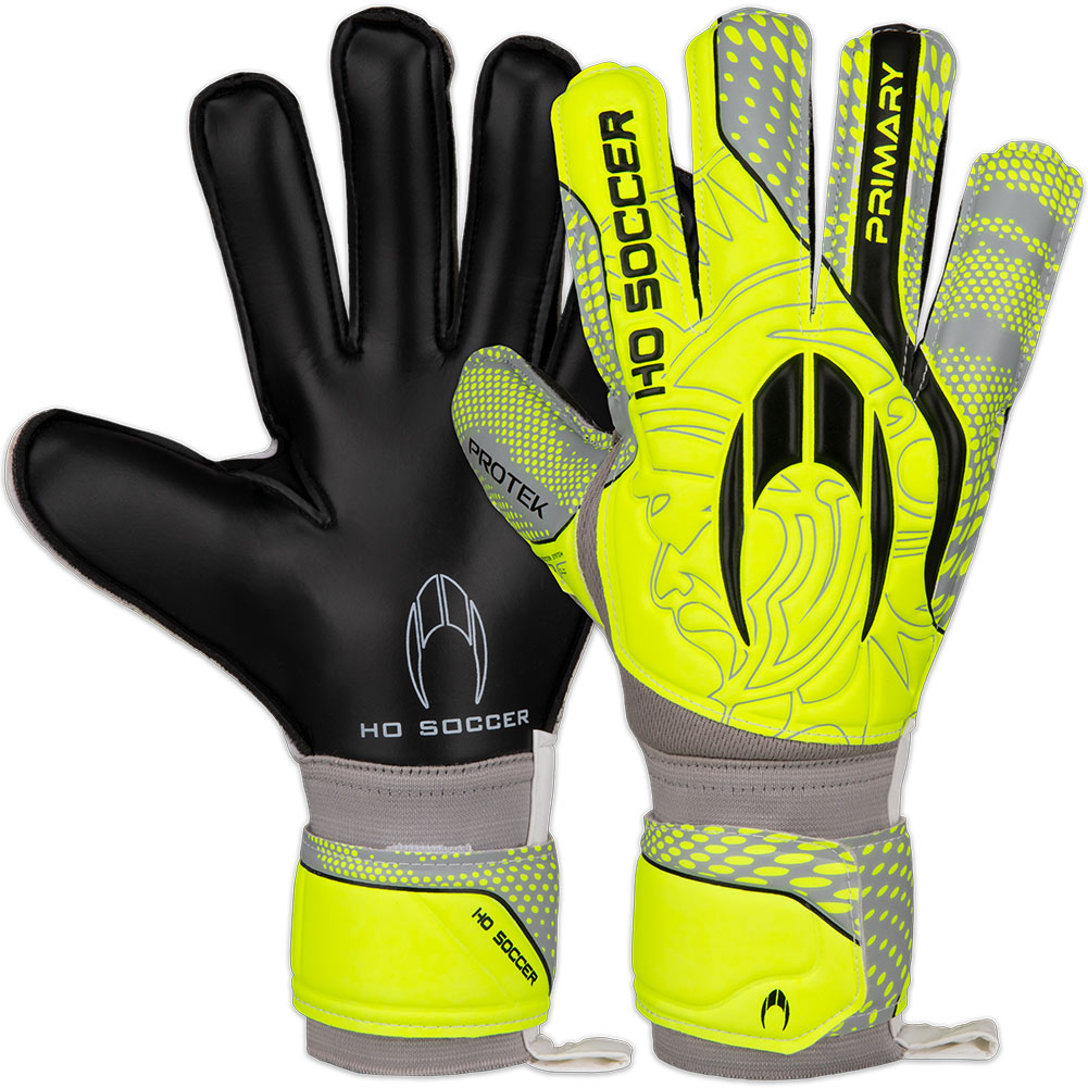 HO Soccer Primary Protek Flat (Astro) Goalkeeper Gloves LIME - Just Keepers