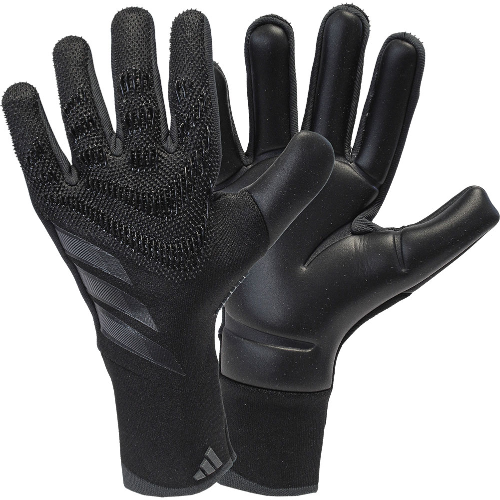Black adidas goalkeeper gloves discount