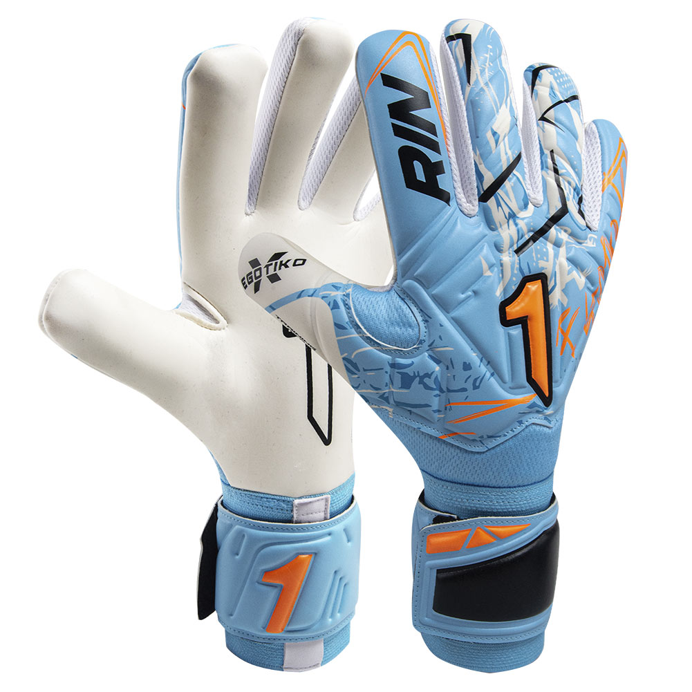 Rinat Egotiko X Training – Guanti Da Portiere Calcio – Taglia 4 – Dorso In Lattice Sintetico – Palmo Gecko Grip