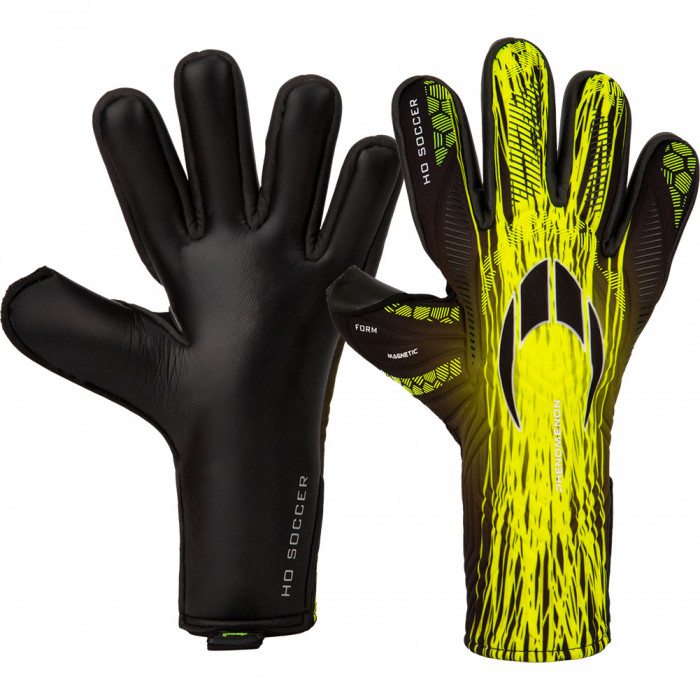 HO Soccer Phenomenon Magnetic Negative Goalkeeper Gloves Rocket Lime
