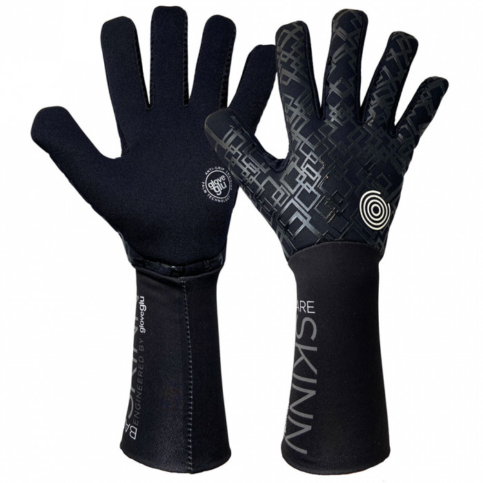 Gloveglu BARE SKINN Goalkeeper Gloves Black