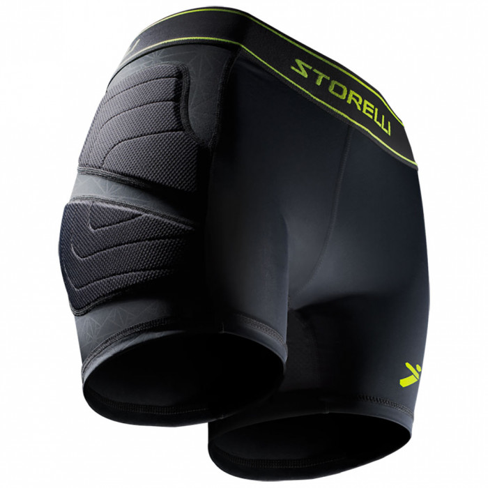 STORELLI Womens BodyShield Impact Sliders (Black/Volt) 