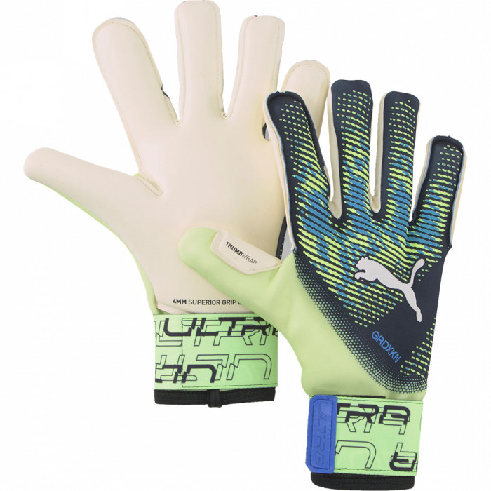04182701 Puma ULTRA Grip 1 Hybrid Pro Goalkeeper Gloves Parision Night/Fizzy Light