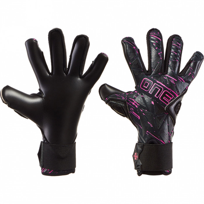 ONE GEO 3.0 Amethyst Goalkeeper Gloves Black/Pink