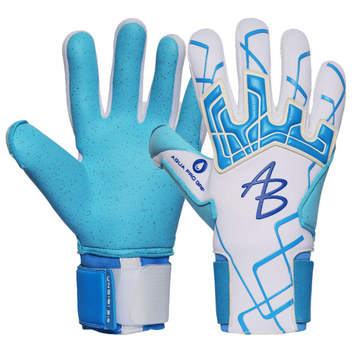 AB1 Aqua Fuzo Goalkeeper Gloves White/Blue