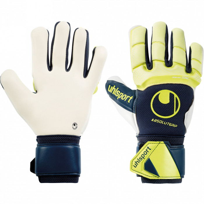 Uhlsport Absolutgrip HN Pro Junior Goalkeeper Gloves navy/fluo yellow