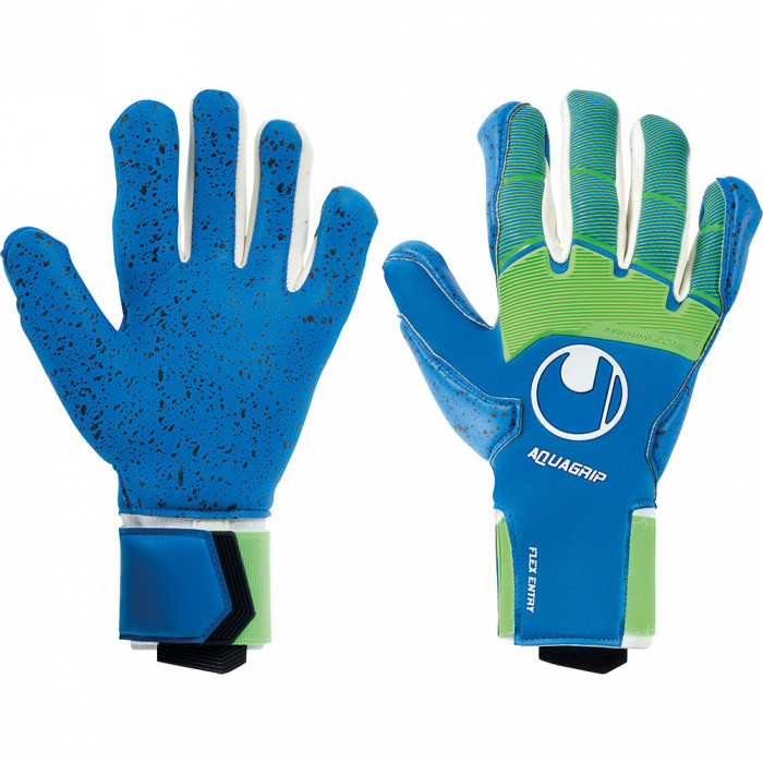 Uhlsport Aquagrip HN Goalkeeper Gloves pacific/fluogreen 