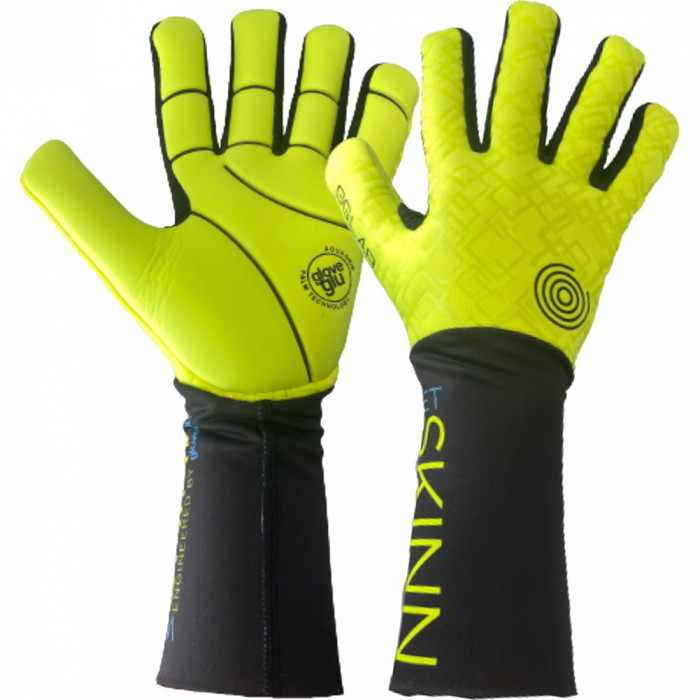 Gloveglu WET SKINN Goalkeeper Gloves Fluo Yellow