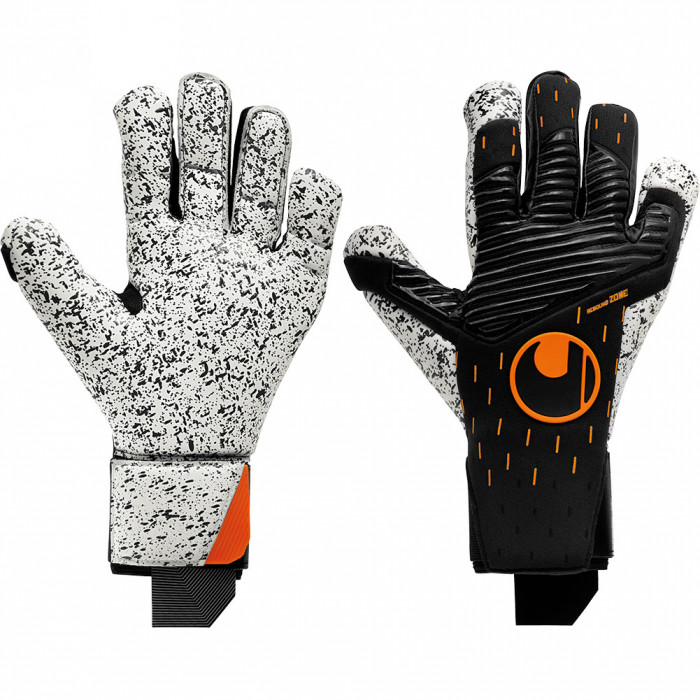  Uhlsport SPEED CONTACT SUPERGRIP+ Goalkeeper Gloves Black/White/Fluo