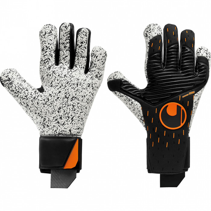 Uhlsport SPEED CONTACT SUPERGRIP+ HN Goalkeeper Gloves Black/White/Fluo