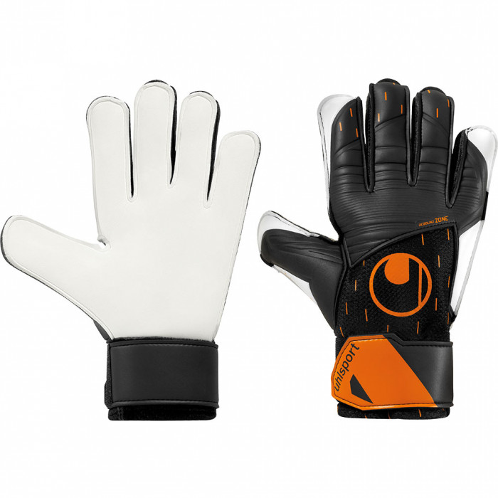 Uhlsport SPEED CONTACT STARTER SOFT JUNIOR Goalkeeper Gloves Black/White/Fluo