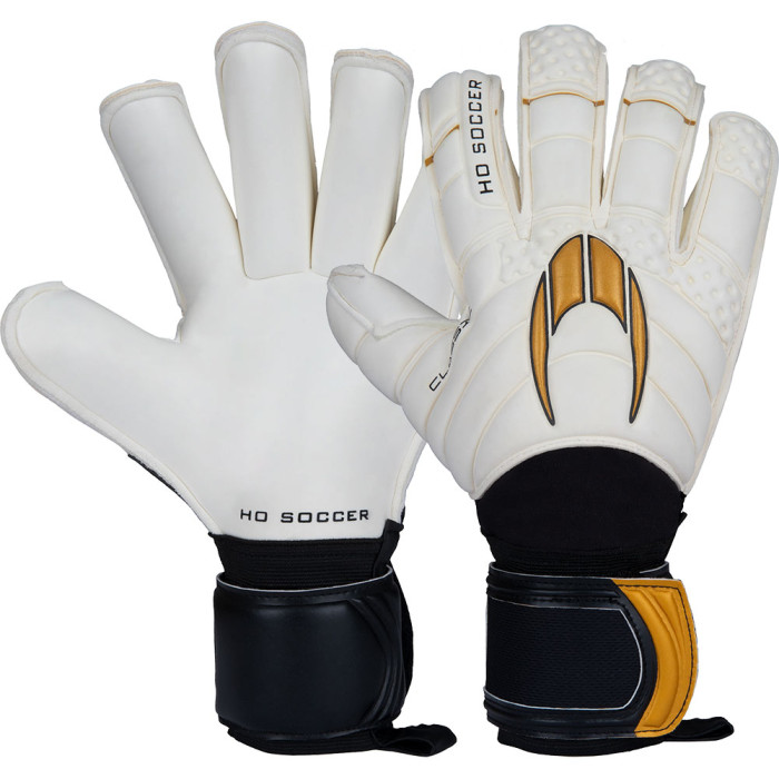 HO Soccer Classic Pro Roll Gold Junior Goalkeeper Gloves White/Black/Gold