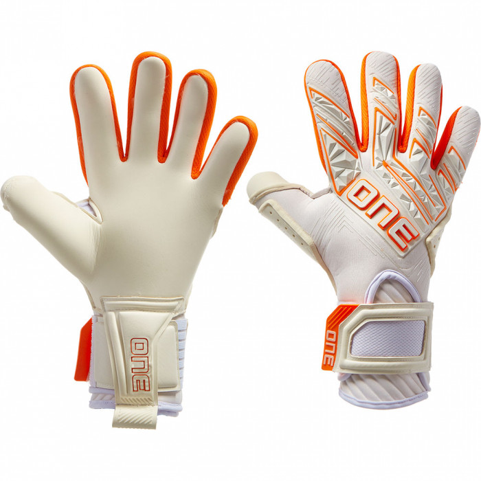 ONE APEX Pro Ignite Goalkeeper Gloves White/Orange