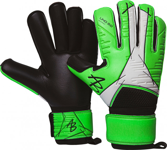 AB1 UNO 2.0 Academy Roll Junior Goalkeeper Gloves Green/Black/White