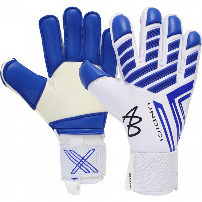 AB1 SHOCK-ZONE Pro Junior Goalkeeper Gloves White/Blue