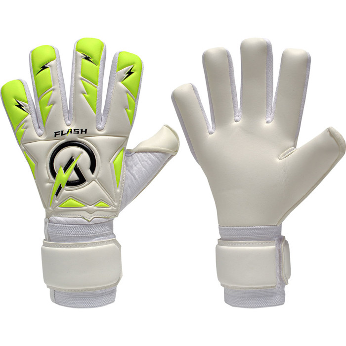 Keeper iD goalPROOF Flash Negative Goalkeeper Gloves White/Volt