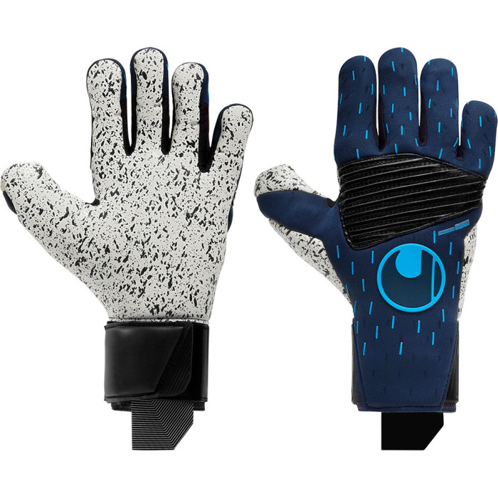 Uhlsport SPEED CONTACT SUPERGRIP+ REFLEX Goalkeeper Gloves Black/Blue