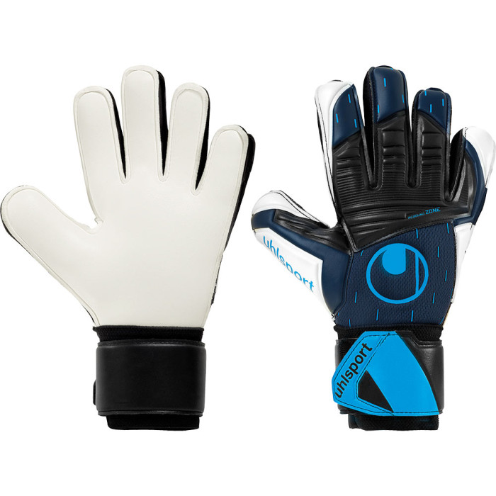 Uhlsport SPEED CONTACT SUPERSOFT Goalkeeper Gloves Black/Blue
