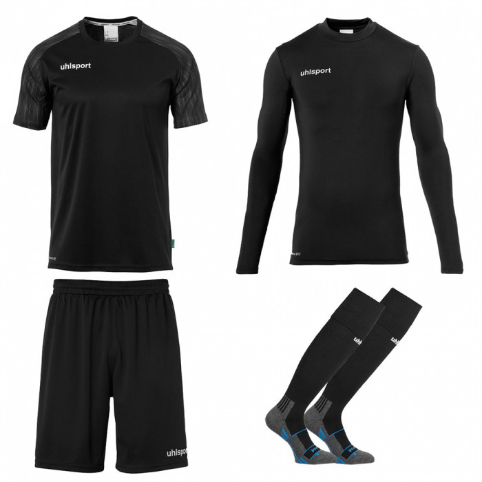 Uhlsport Reaction Goalkeeper Set Junior Black