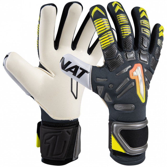 Rinat THE BOSS STELLAR ALPHA Goalkeeper Gloves Grey/Yellow