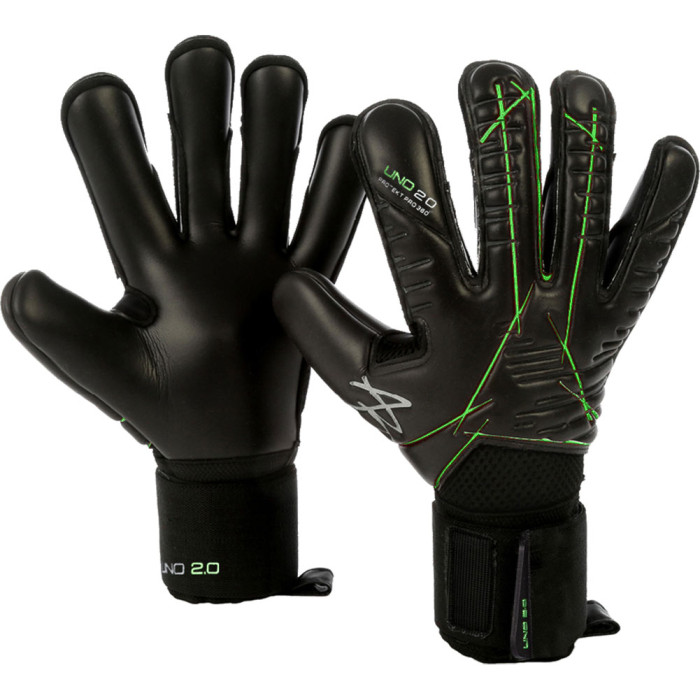 AB1 UNO 2.0 Protekt Pro 360 Goalkeeper Gloves Black/Neon Green