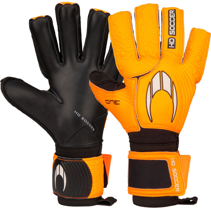 HO Soccer ONE Negative Goalkeeper Gloves Orange