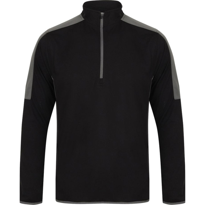 Keeper iD GK Pro 1/4 Zip Training Top Black/Grey