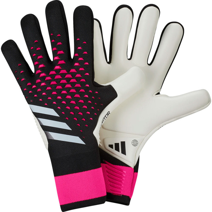 adidas Predator Accuracy Pro Black / Team Shock Pink Goalkeeper Gloves