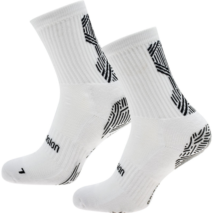  730BWB Precision Origin.0 Grip Socks Junior (3-5 shoe) White 