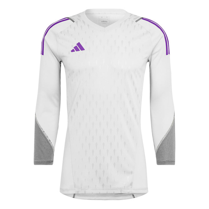 HK7660 adidas Tiro 23 Pro LS Goalkeeper Jersey White/Active Purple