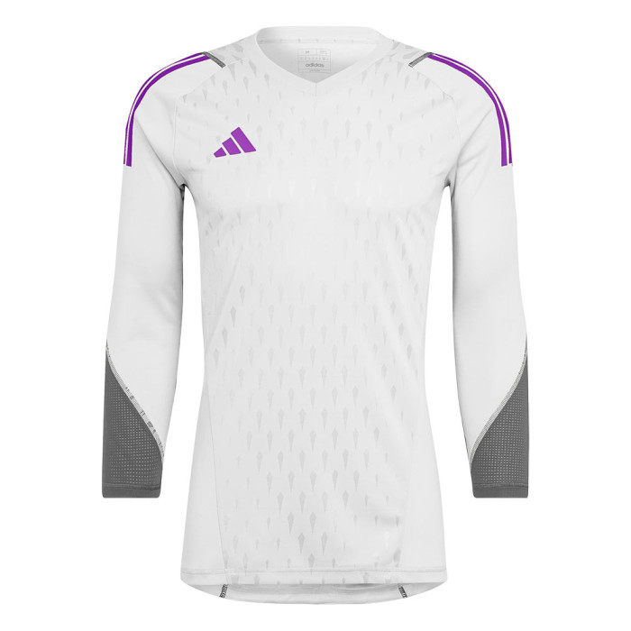  HK7673 adidas Tiro 23 Pro LS Goalkeeper Jersey Junior White/Active Purple