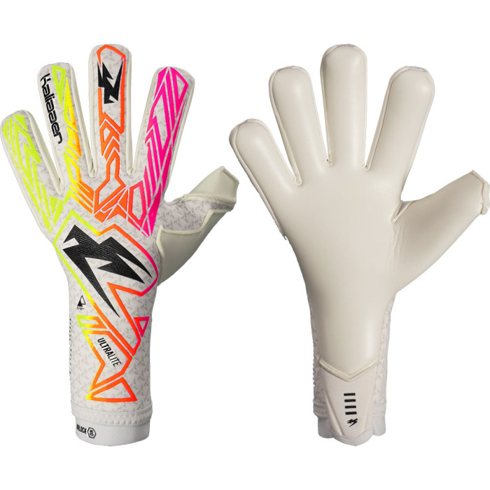 Kaliaaer ULTRA Lite Veloz X Negative Goalkeeper Gloves Pink/Neo/Flame 