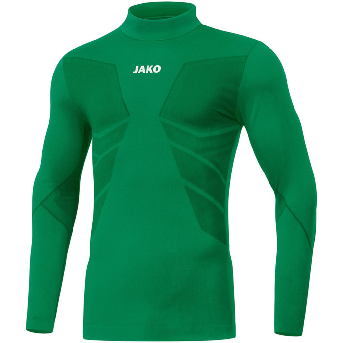  6955-06J JAKO Comfort 2.0 Longsleeve Turtleneck Top Junior green 