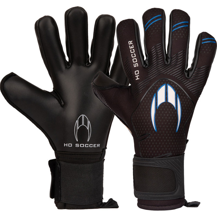HO Soccer Supremo PRO SMU Junior Goalkeeper Gloves Black/Blue 