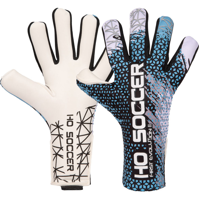 520217 HO Soccer First Evolution Goalkeeper Gloves Sky Blue/Black 