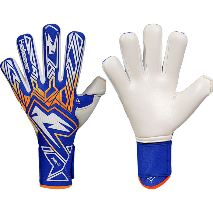 Kaliaaer PWRLITE FaderBlaze Azure Touch Feel Goalkeeper Gloves Azure Blue/Flash Orange