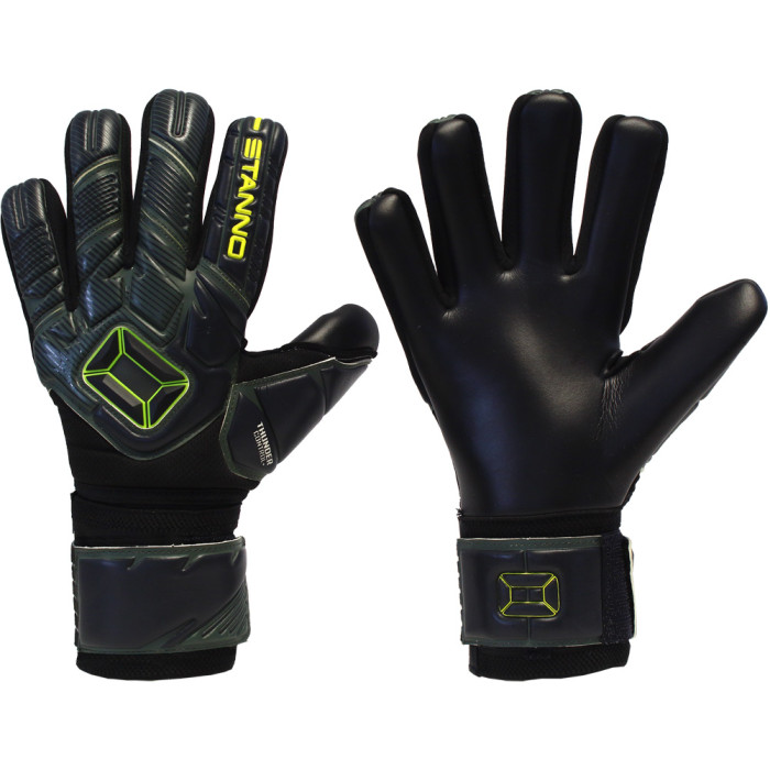 Stanno Thunder VI Negative Finger Protection Goalkeeper Gloves Black