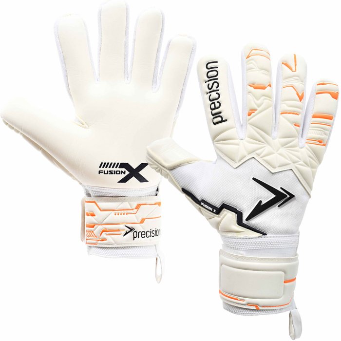 Precision Fusion X Pro Negative Contact Duo Goalkeeper Gloves White