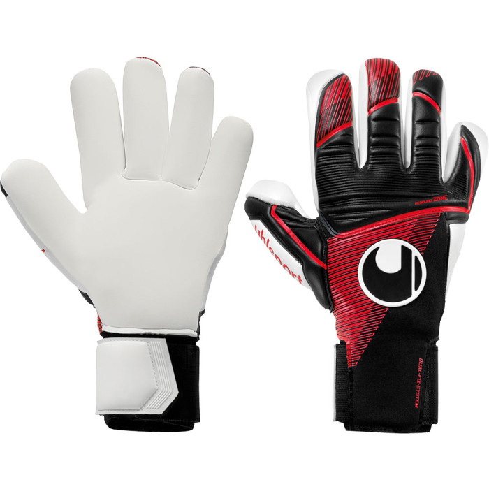 Uhlsport Powerline Absolutgrip Finger Surround Goalkeeper Gloves Black/Red/White