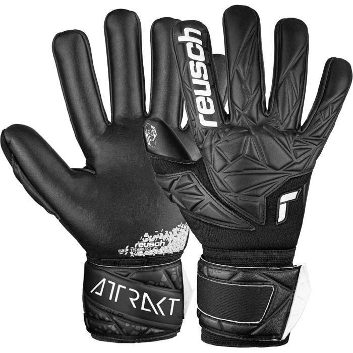 54701557700 Reusch Attrakt Gold NC Goalkeeper Gloves Black