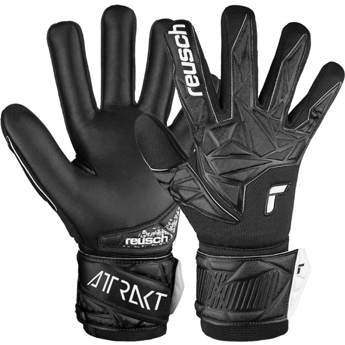 54707257700 Reusch Attrakt Infinity NC Goalkeeper Gloves Black