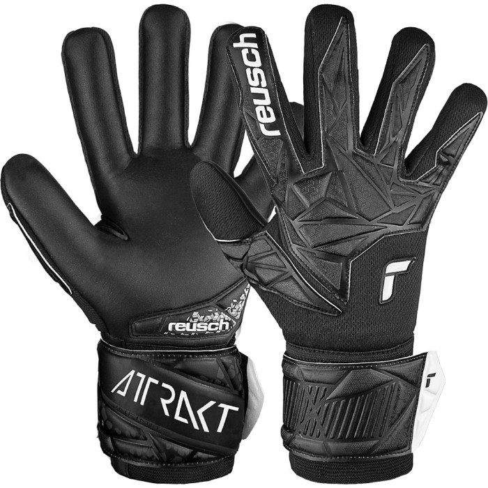 54727257700 Reusch Attrakt Infinity NC Junior Goalkeeper Gloves Black