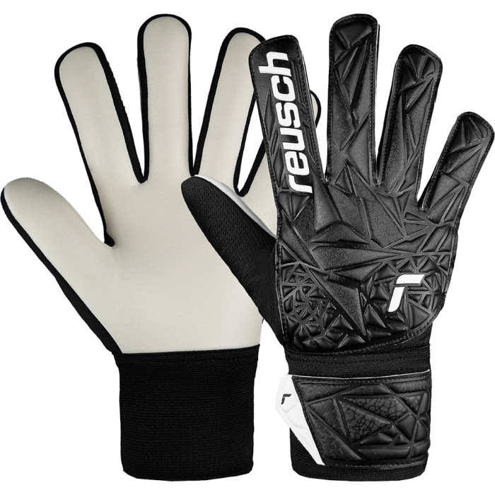 54725147700 Reusch Attrakt Starter Solid Junior Goalkeeper Gloves Black