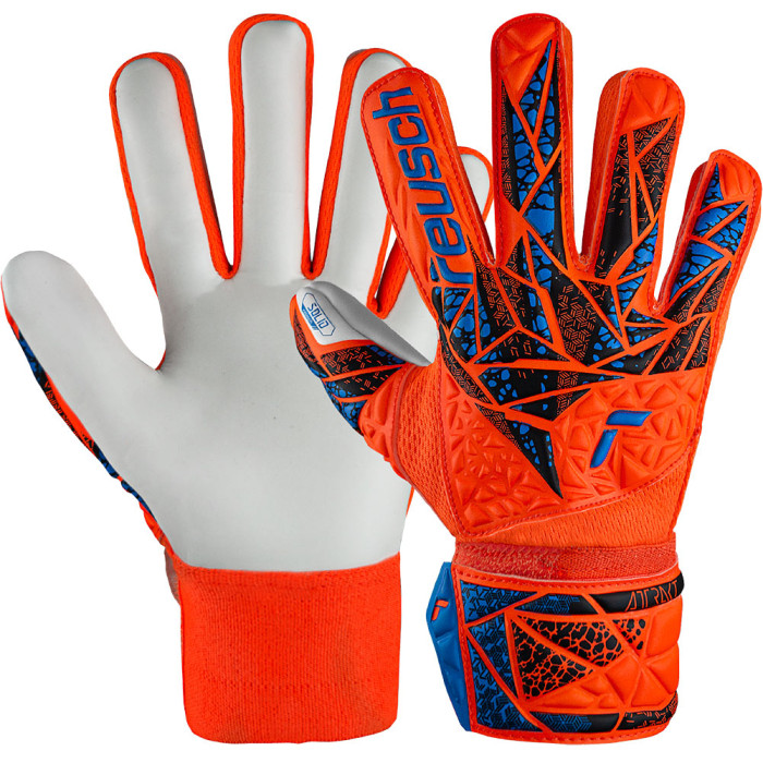 54725112210 Reusch Attrakt Starter Solid Finger Support Junior Goalkeeper Gloves Orange