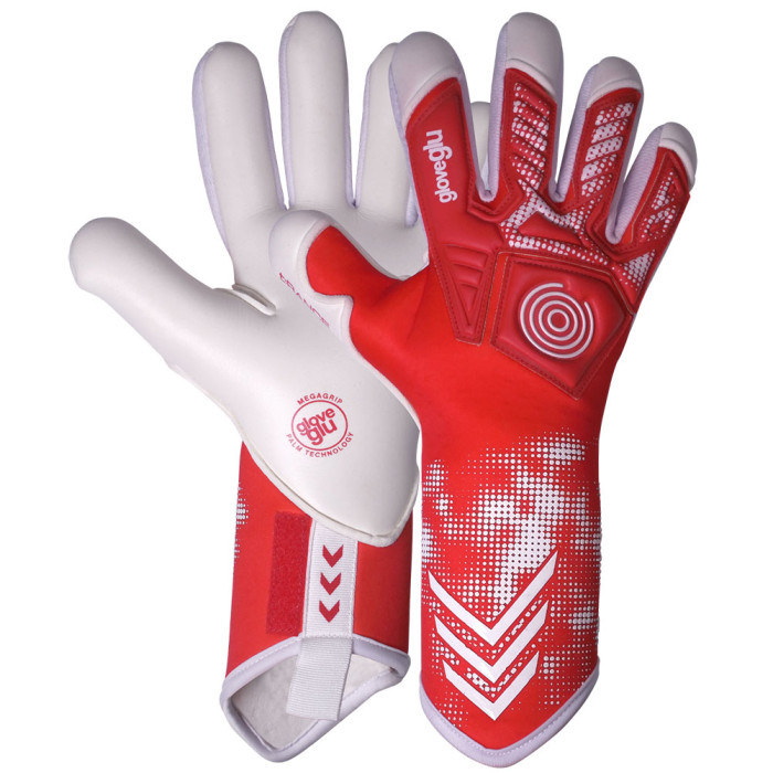 Gloveglu t:RANCE MEGAgrip Junior Goalkeeper Gloves Red/White