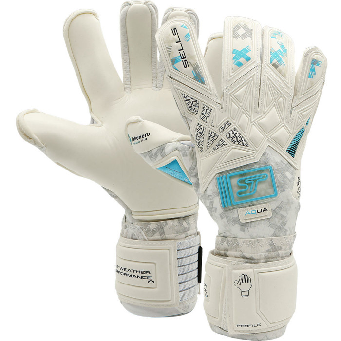 SGP202306GJ SELLS Profile Aqua Pure Junior Goalkeeper Gloves White