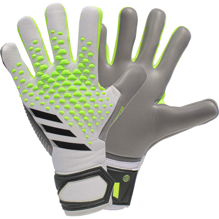  IA0881 adidas Predator GL Competition Goalkeeper Gloves White/Lucid Lemon