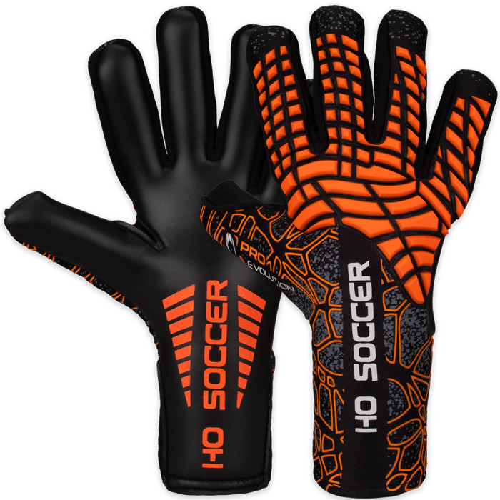 520306J HO Soccer Pro Evolution Junior Goalkeeper Gloves black/orange