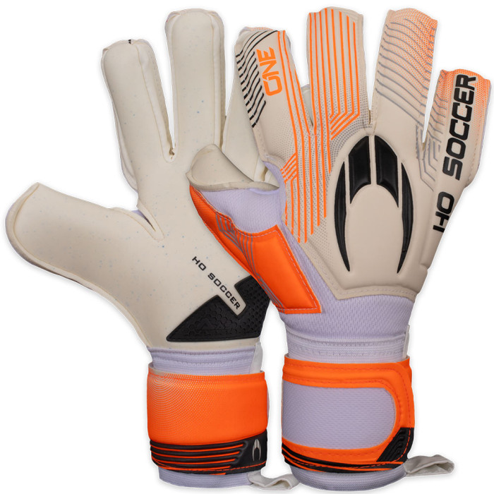 520308 HO Soccer One Negative Junior Goalkeeper Gloves White/Orange