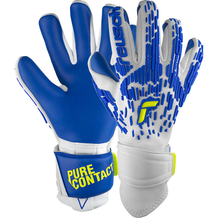 Reusch Pure Contact Freegel Duo Goalkeeper Gloves White/Blue